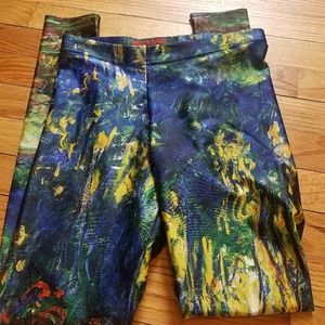 Black Milk/Blackmilk Monet Lilies Leggings